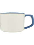 Ceramic Mug With Colour Handle & Rim 384ml