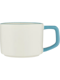 Ceramic Mug With Colour Handle & Rim 384ml (1)