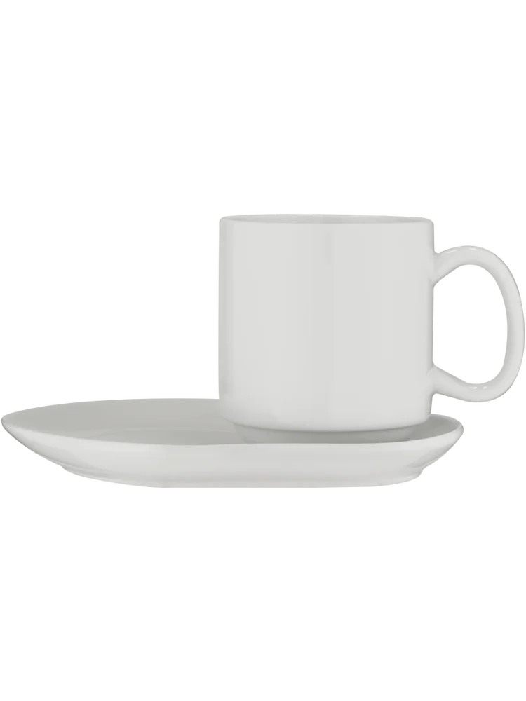 Ceramic Cup 12x8x9cm & Saucer 18x12x2cm