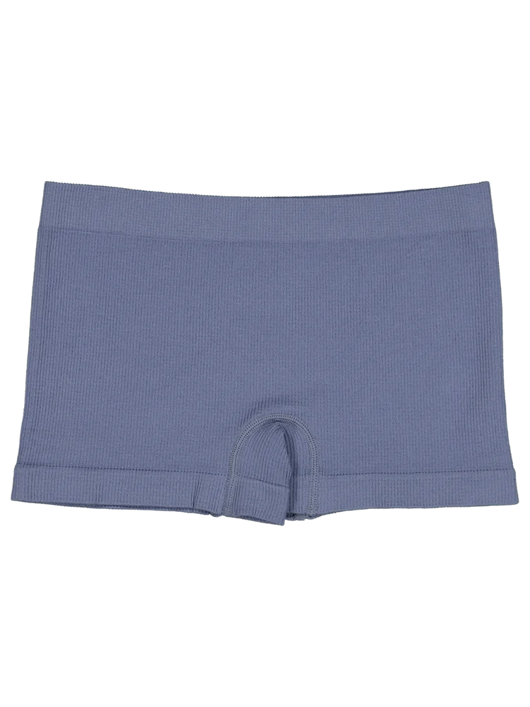 Blue Ribbed Seamless Boyleg