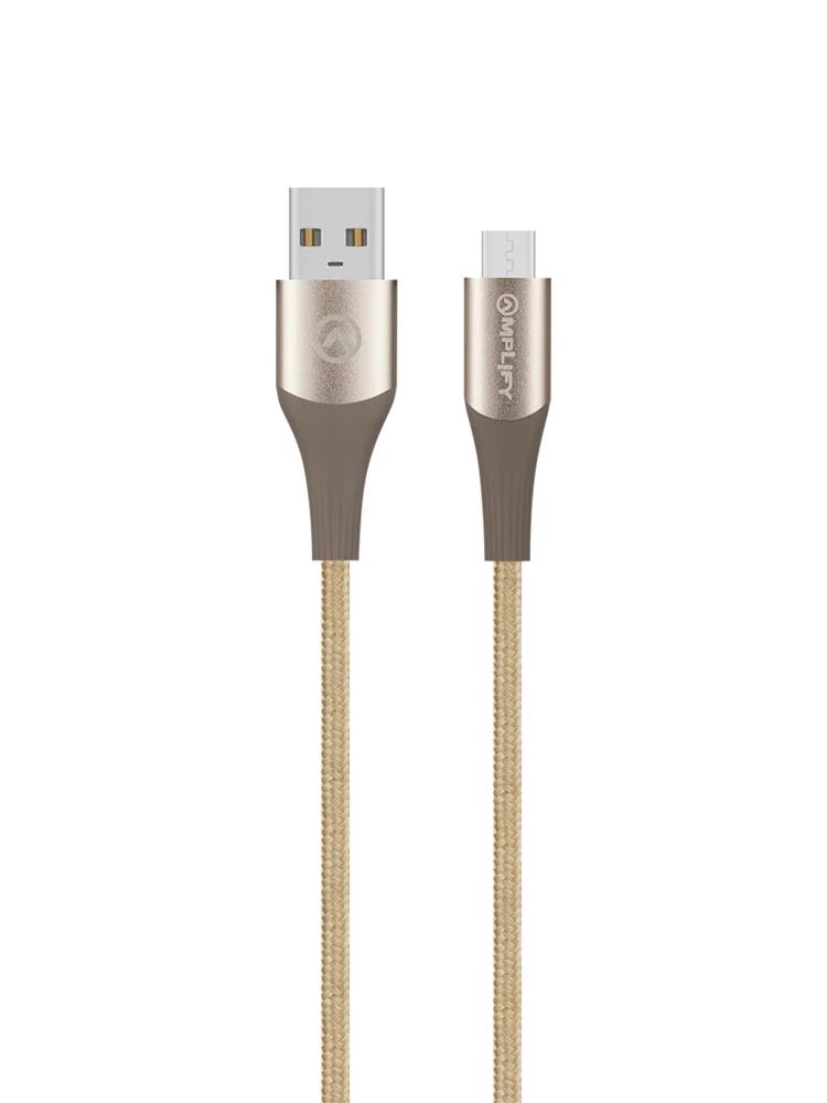 Amplify 2.5M Micro Usb Cable Gold