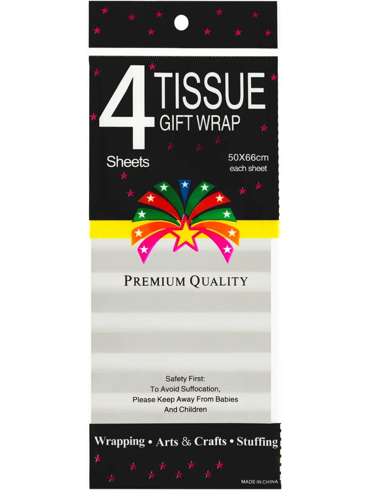 Printed Tissue Gift Wrap Sheets (2)