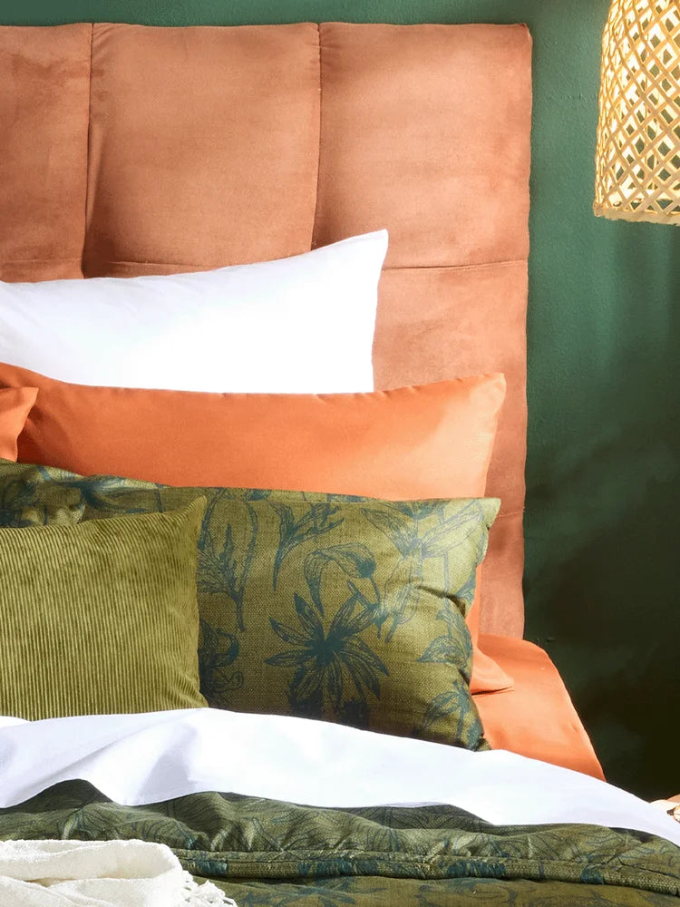 King Bed Microfibre Fitted Sheet Rust