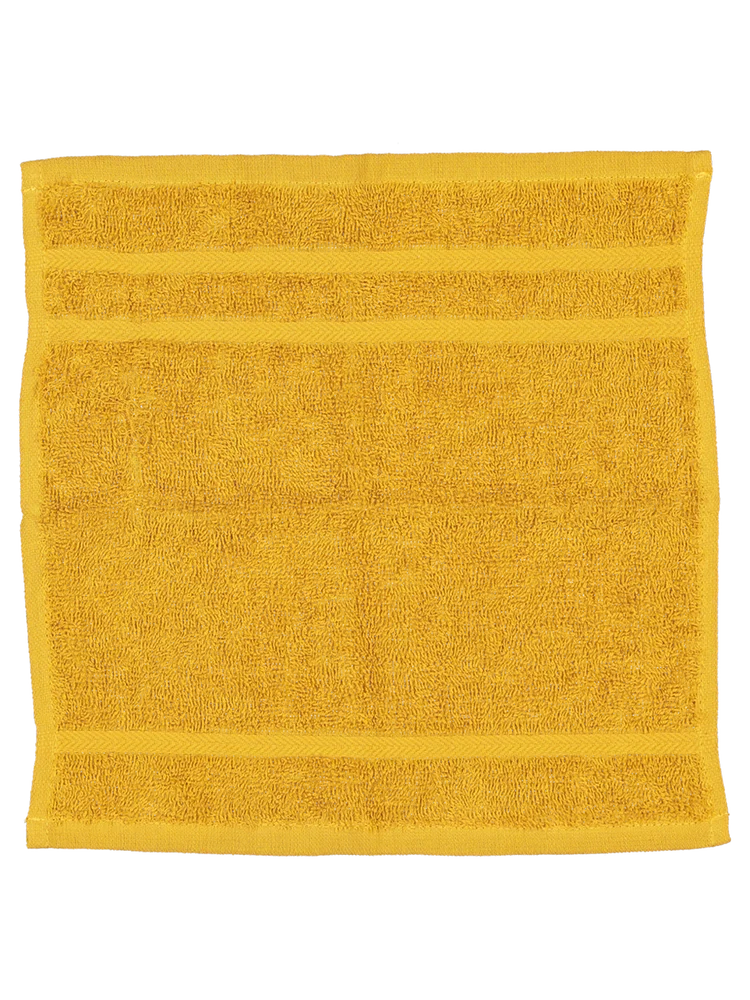 100% Cotton Golden Yellow Face Cloth