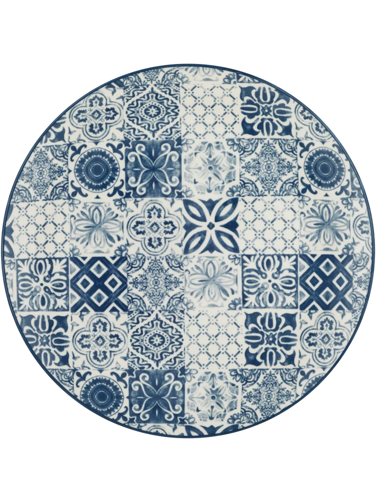 Blue Mosaic Pad Dinner Plate