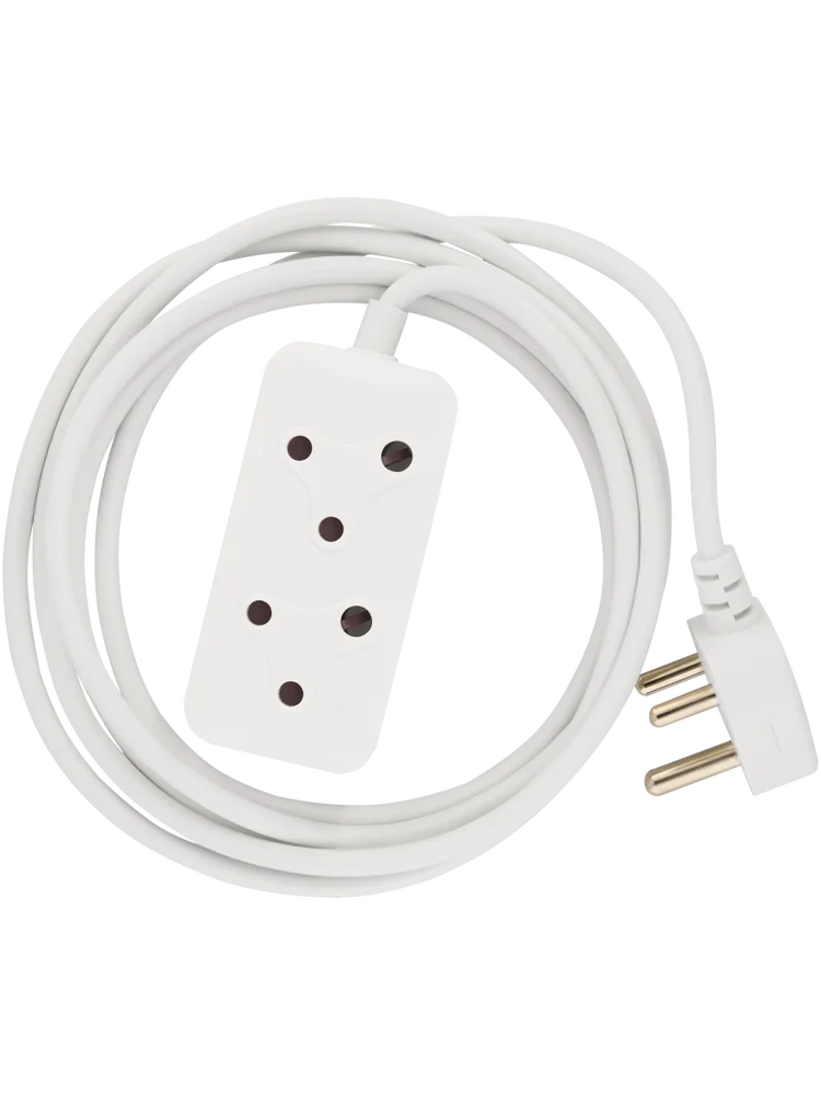 2 Power Socket Extension Cord 3 Meters