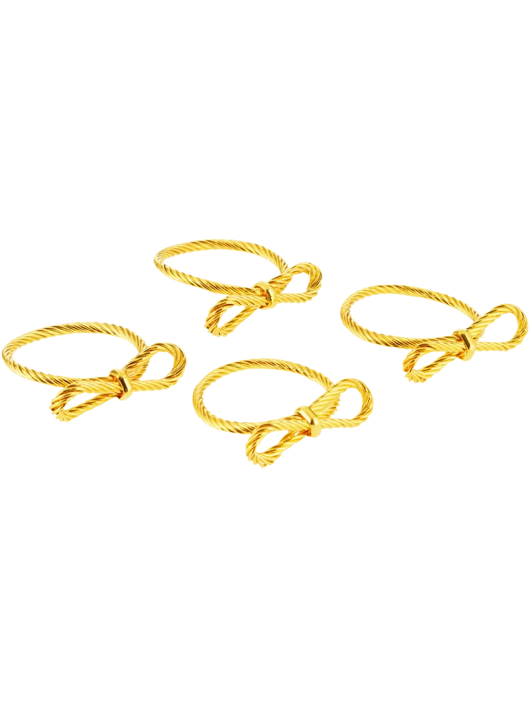 4 Piece Napkin Ring Set