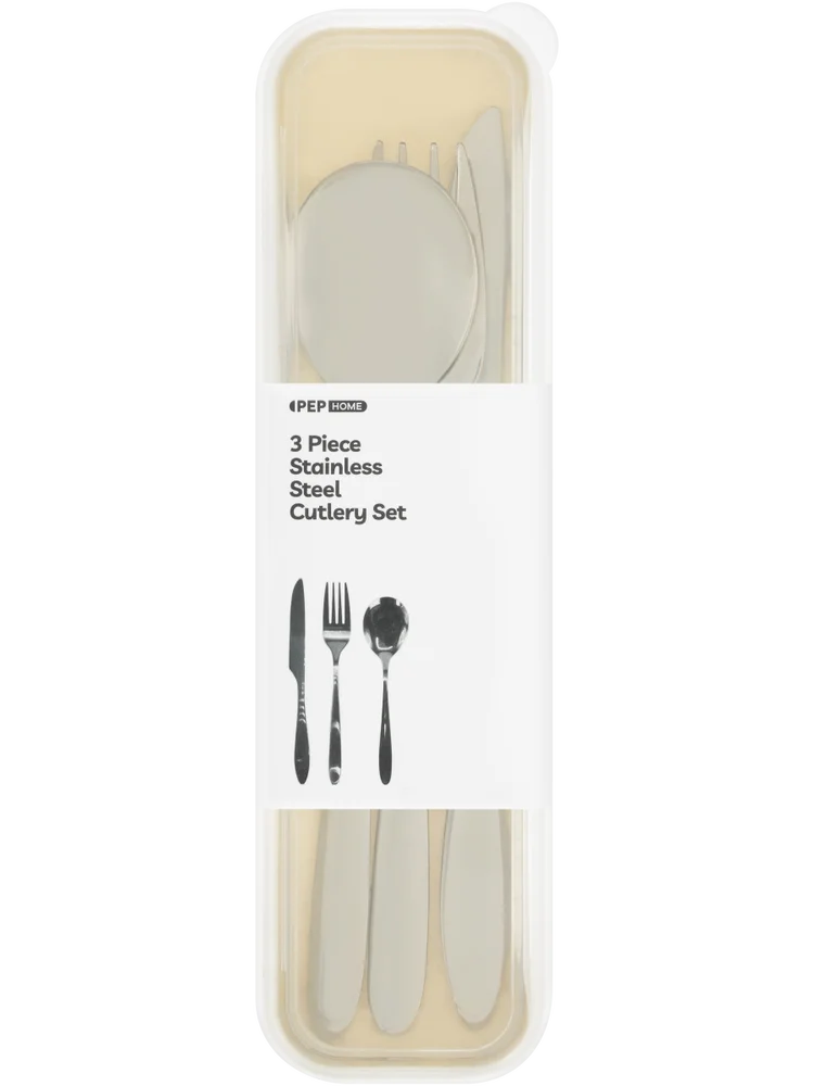 3 Piece Natural Stainless Steel Cutlery Set (1)