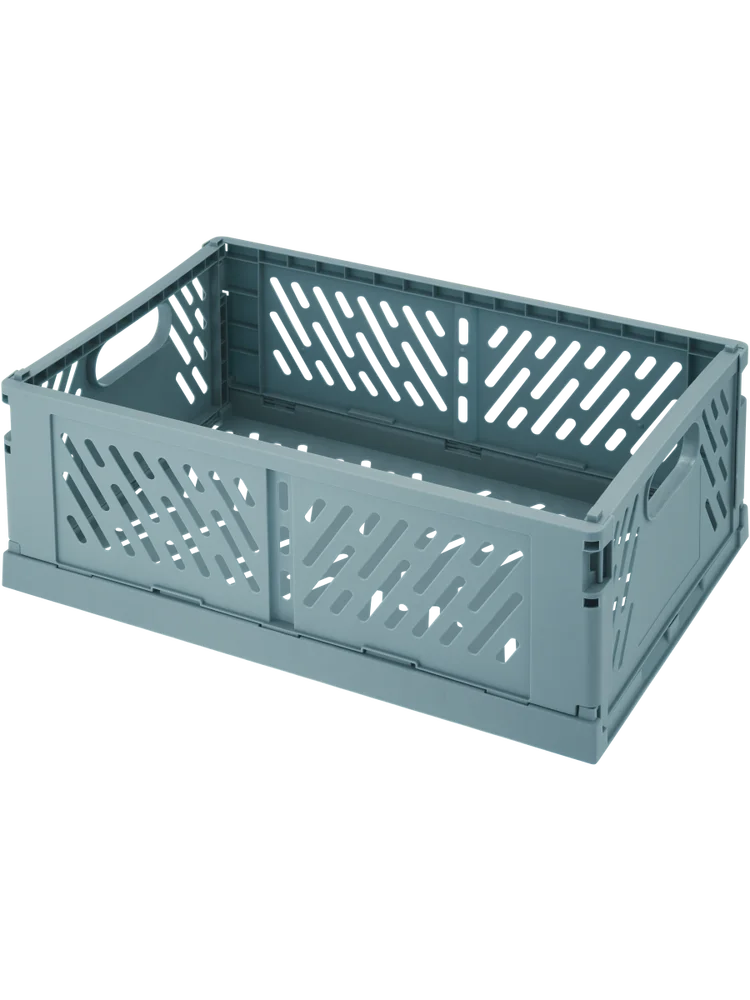 Large Blue Foldable Storage Crate