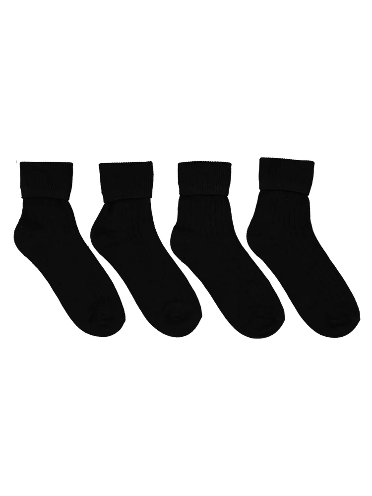 2Pk  Girls Black Anklet