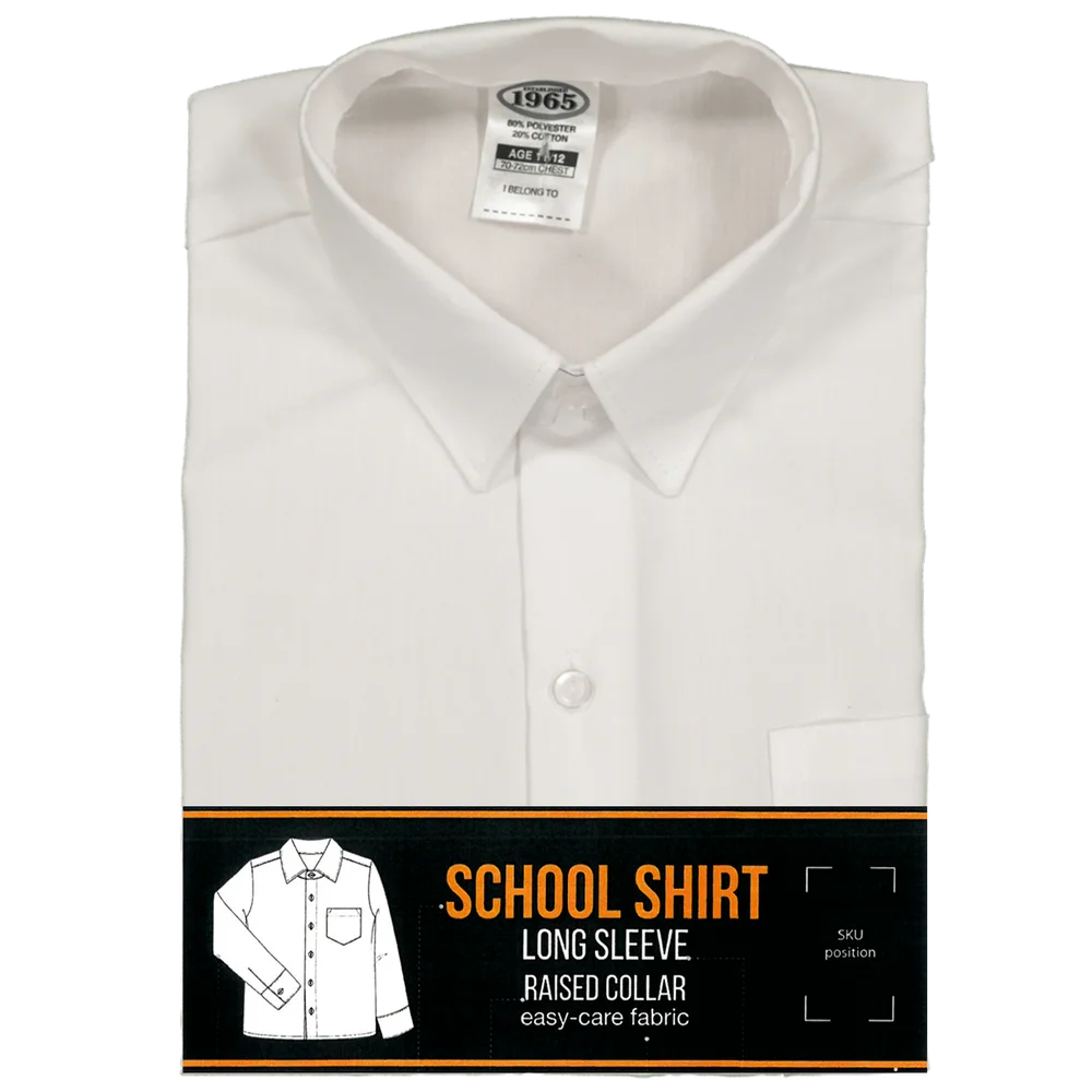 Long Sleeve Primary Raised Collar Shirt