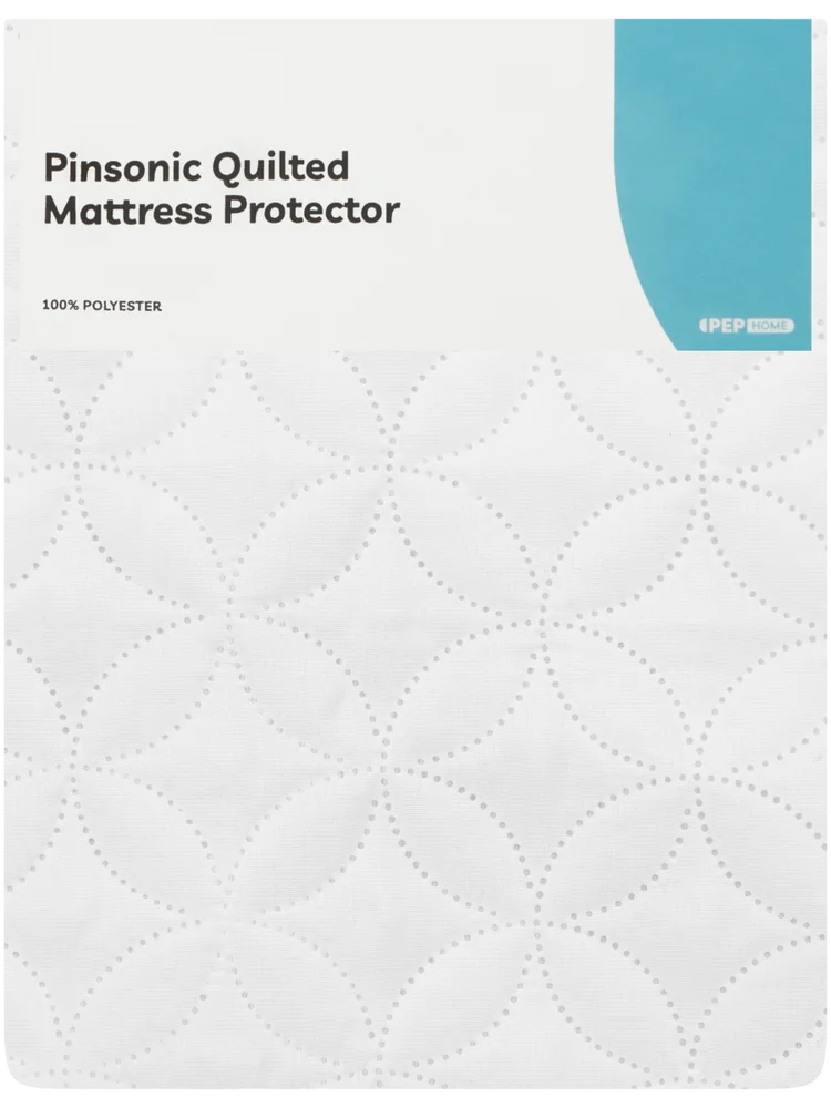 Pinsonic Quilted Mattress Protector Single