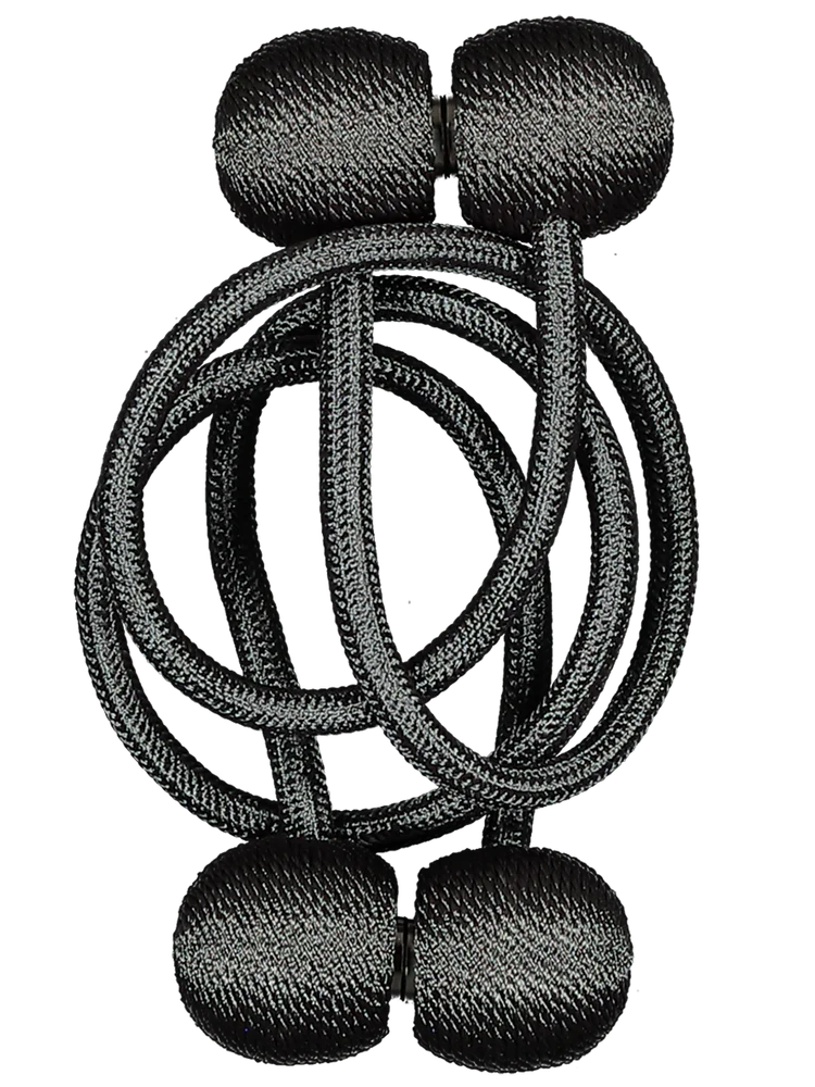 Charcoal Curtain Tiebacks