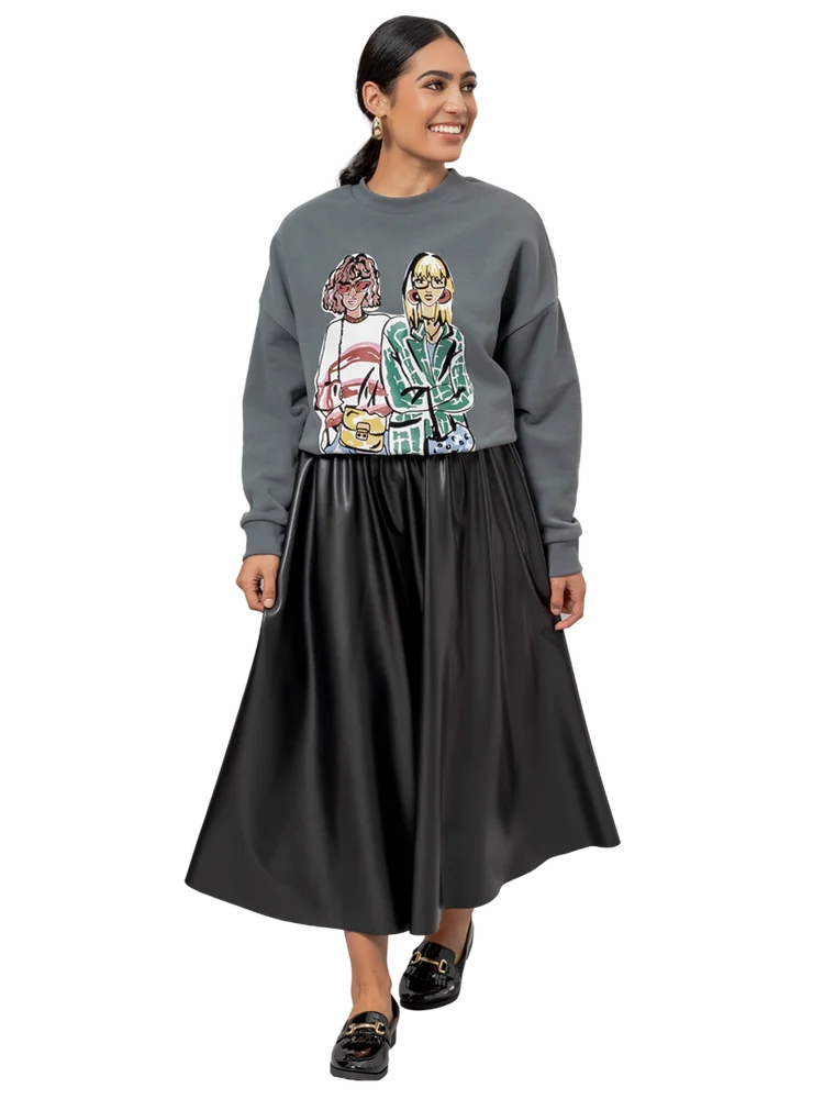 Graphic Pullover Sweater