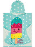 Ice Cream Kids Hooded Beach Towel (1)