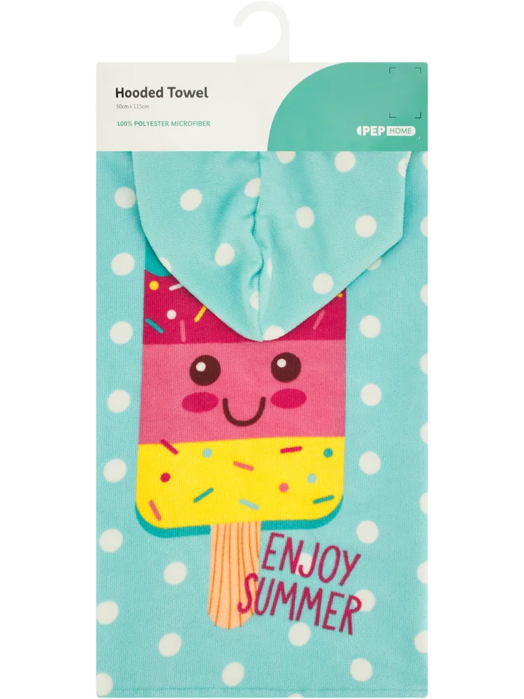 Ice Cream Kids Hooded Beach Towel (2)