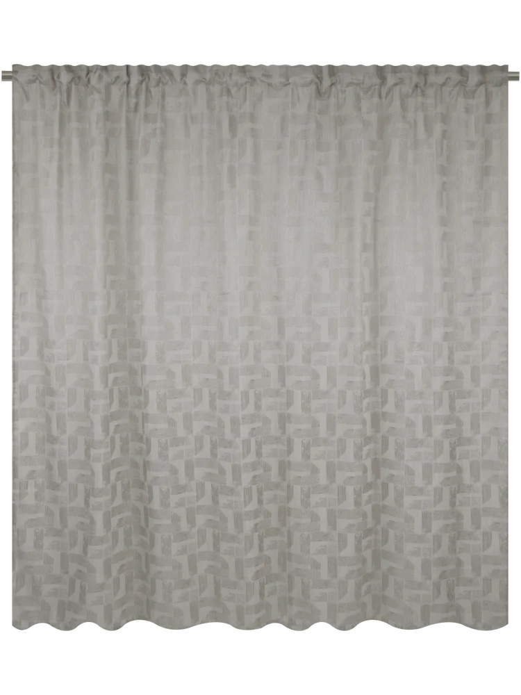 Natural Unlined Wide Curtain