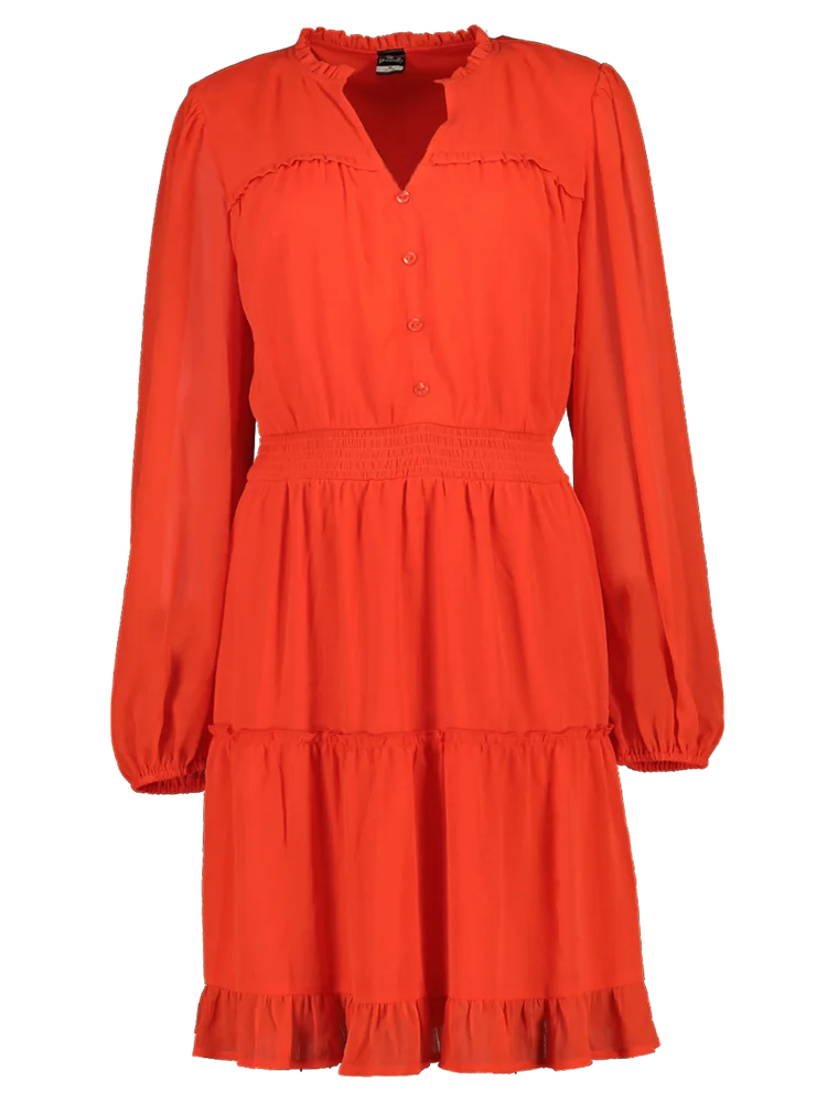 Ruffle Long Sleeve Dress