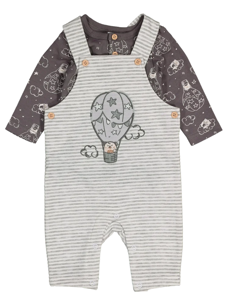 Long Sleeve Dungaree Set