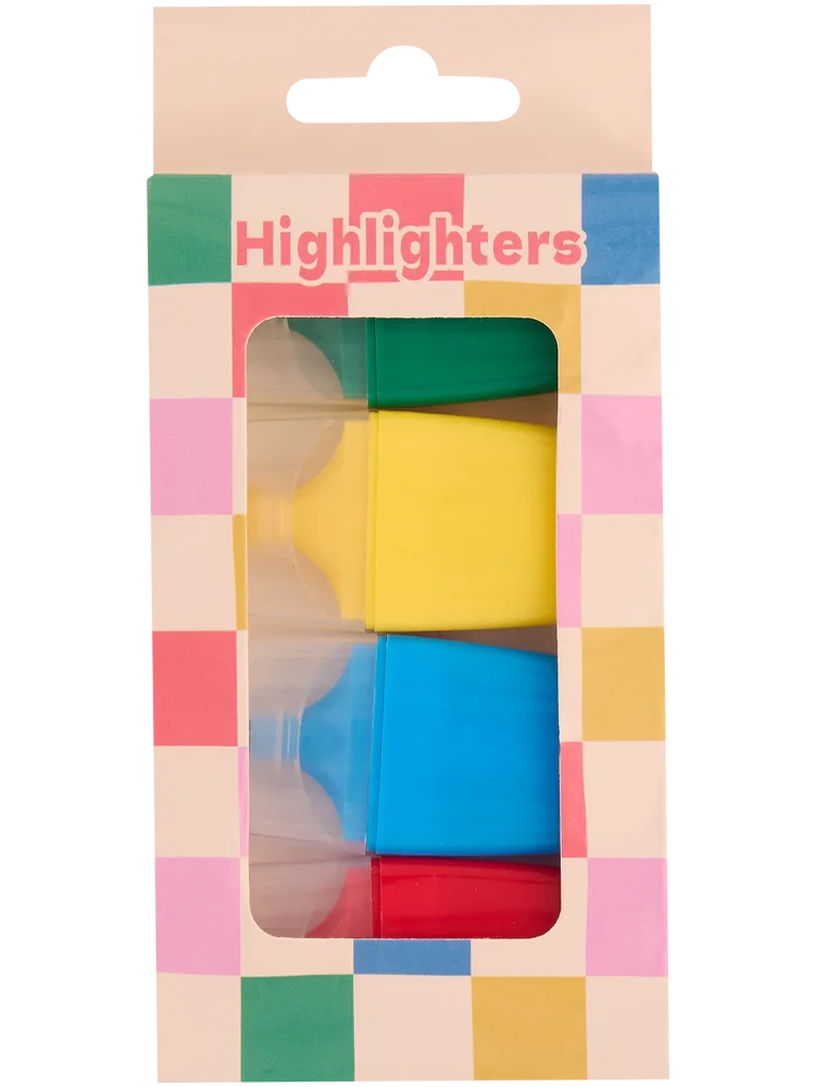 4 Pack Highlighters