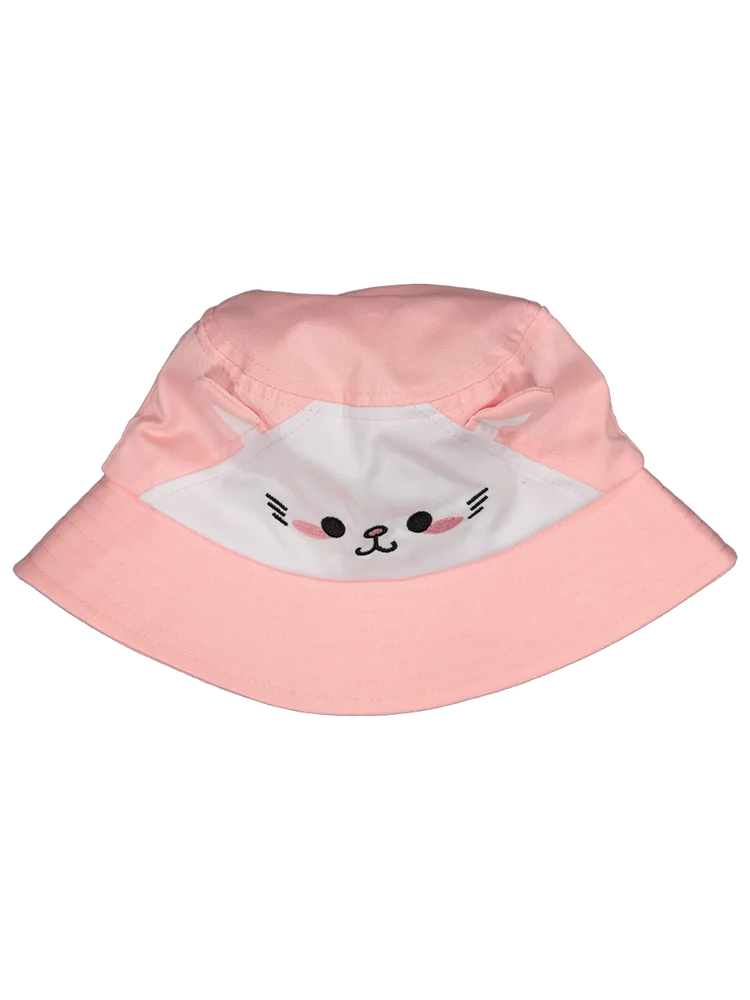 Baby Girls Bucket Hat Kitten