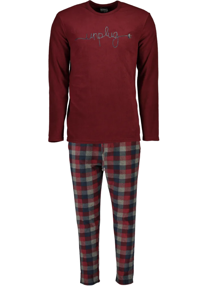 Maroon Winter Pyjama Set