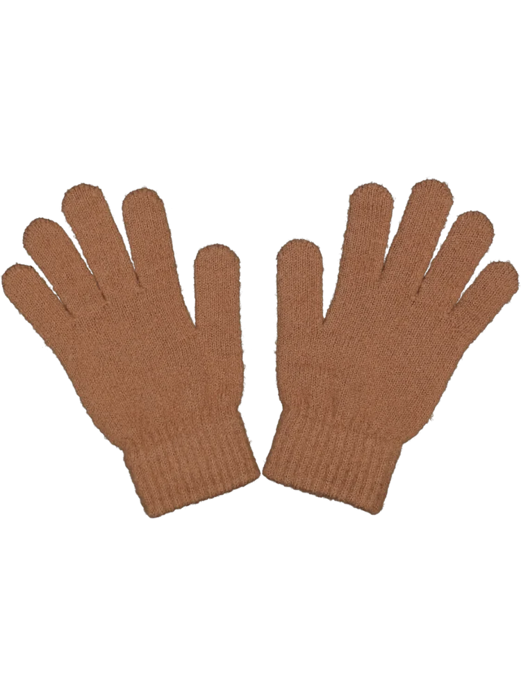 Brown Fluffy Gloves