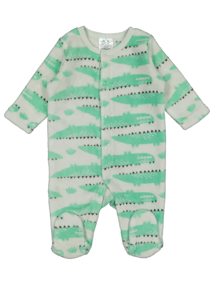 Coral Fleece Babygrow