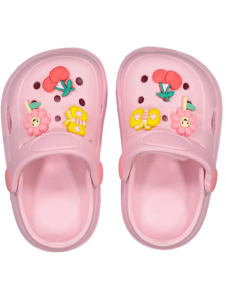 Pink Charms Moulded Sandals