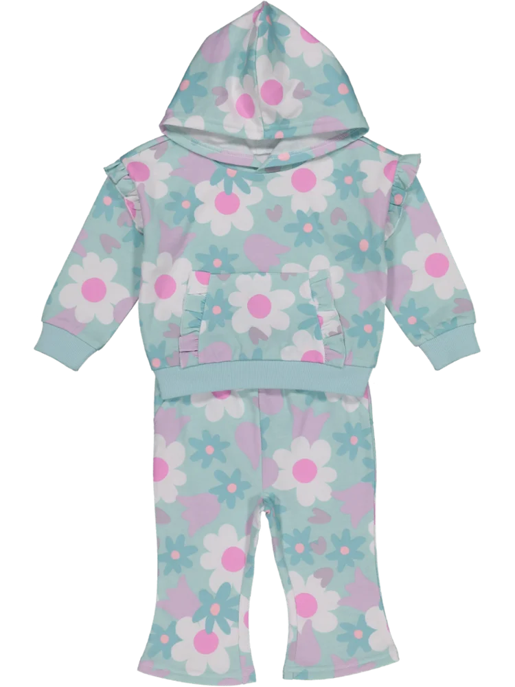 Floral Flare Leg Tracksuit