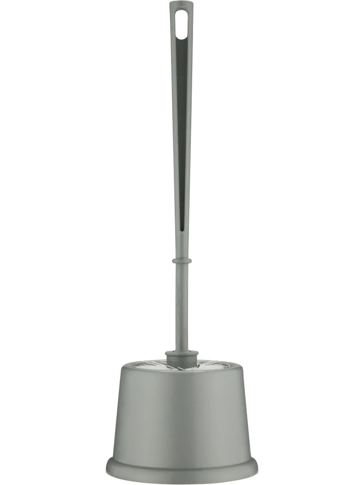 Silver Toilet Brush Set