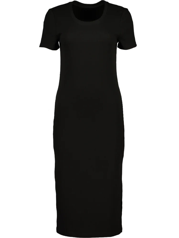 Black Short Sleeve Bodycon Dress
