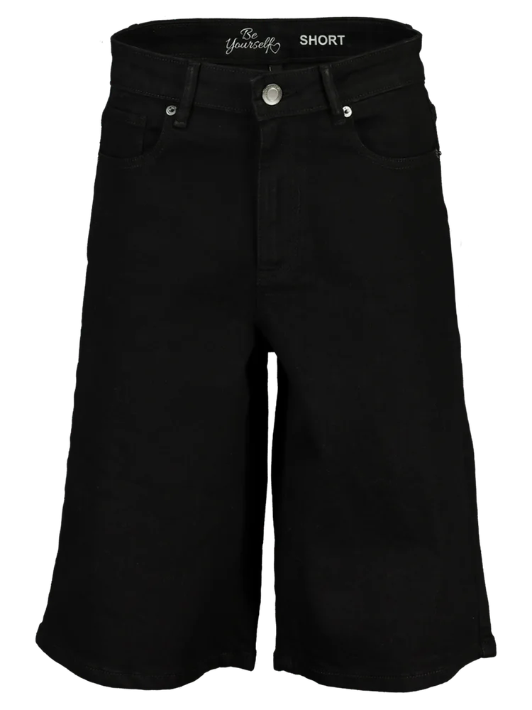 Black Denim Shorts