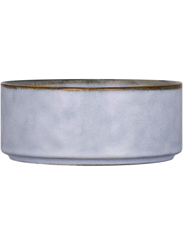 Ceramic Brown Rimmed Bowl