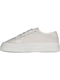 White Canvas Lace Up Sneaker (2)