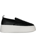 Black And White Slip On Sneaker