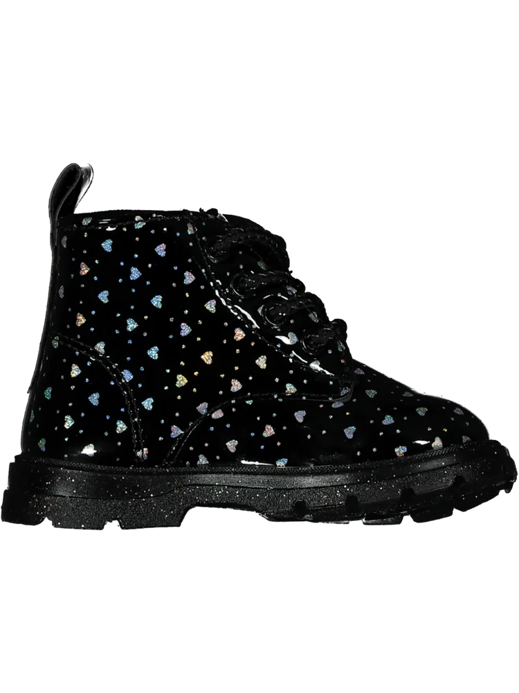 Glitter Black Boots