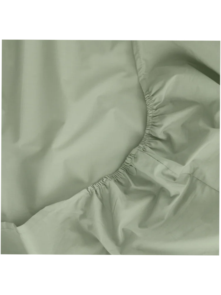 King Bed Cotton Rich Percale Fitted Sheet