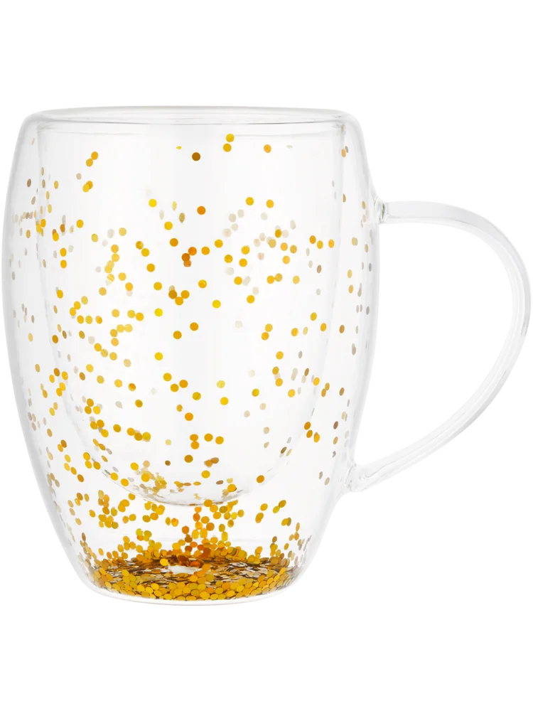 Double Wall Mug With Glitter