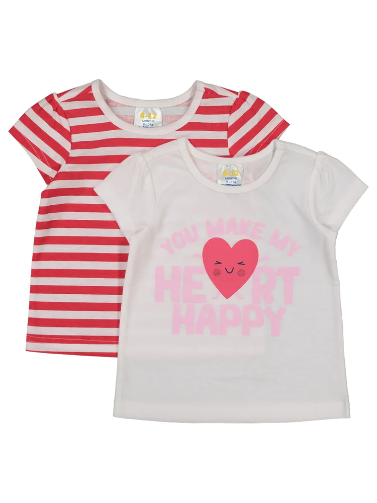 2 Pack Printed T-Shirt