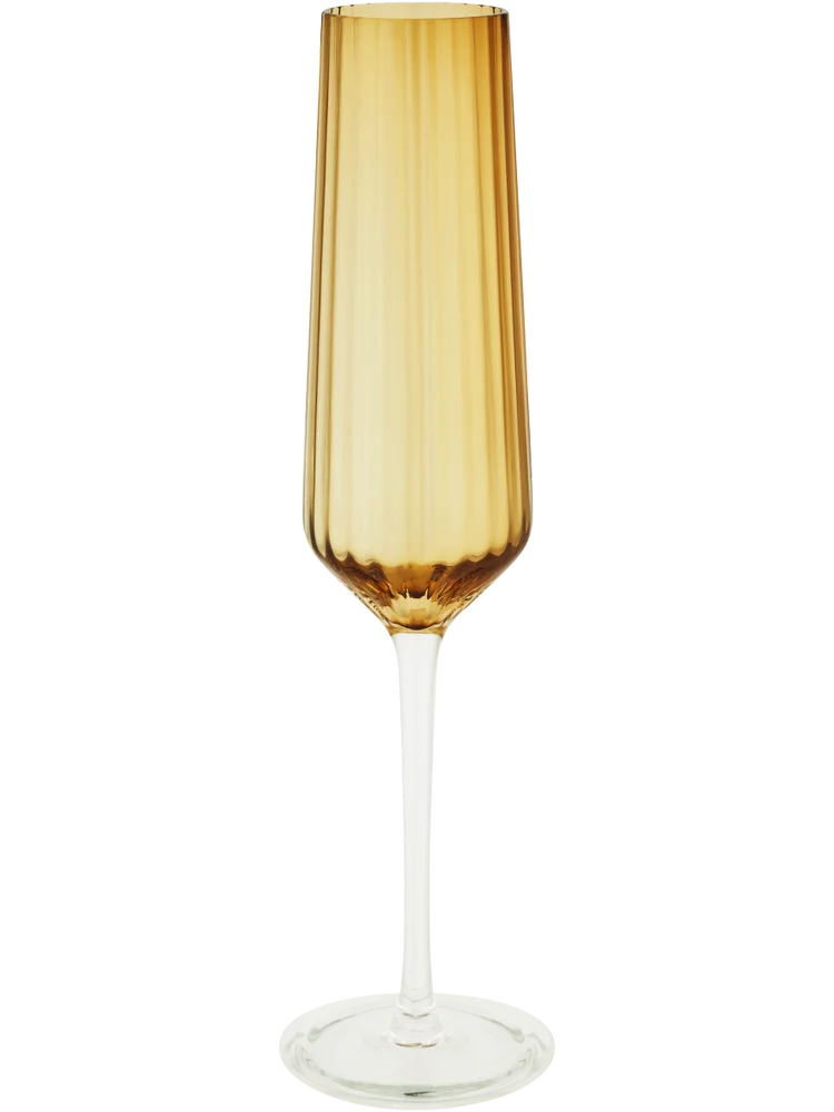 Ribbed Champagne Glass 5x7x26cm