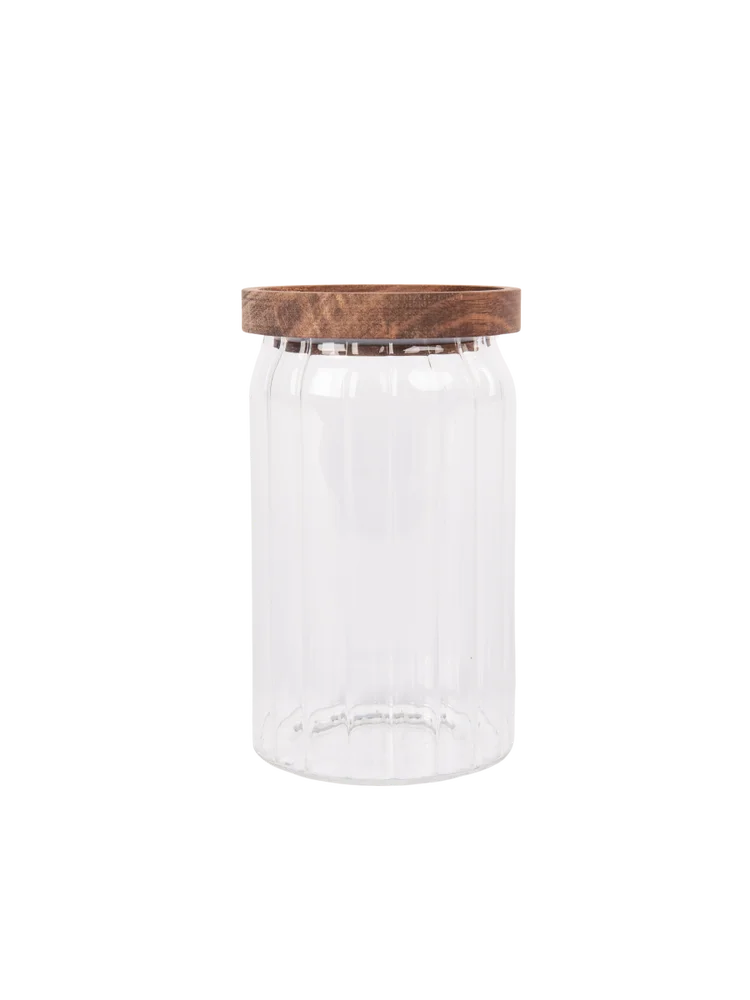Bamboo Lid Glass Canister