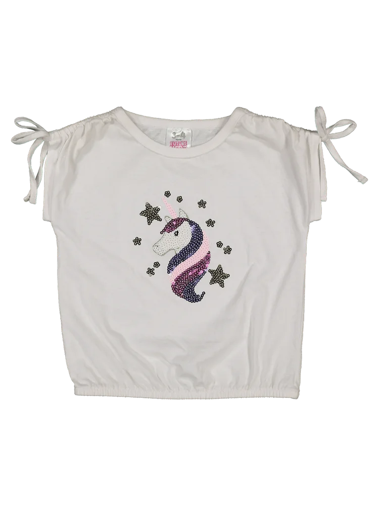 Unicorn Shoe Wrap Sleeve Top