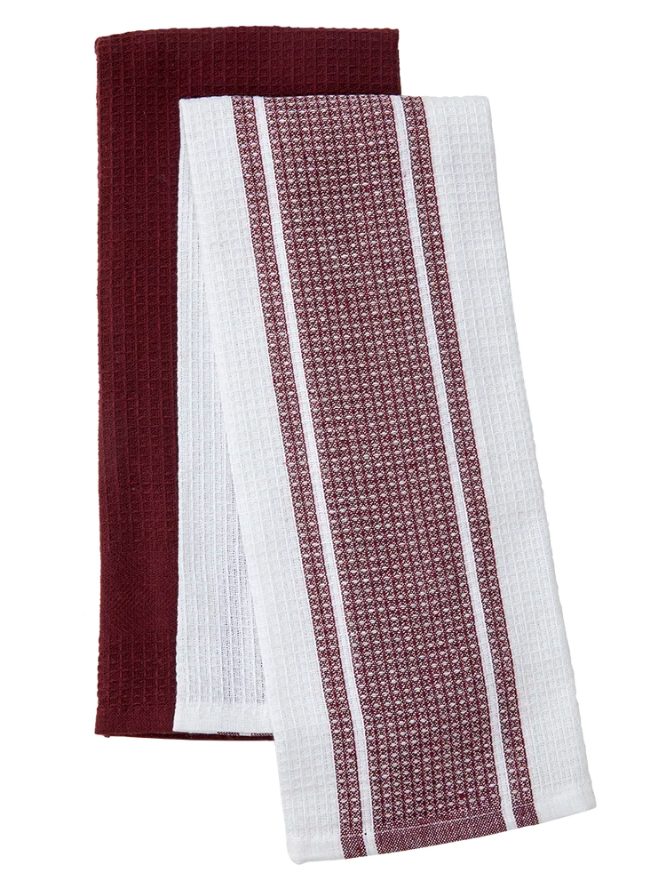 2 Pack Maroon Dishcloth