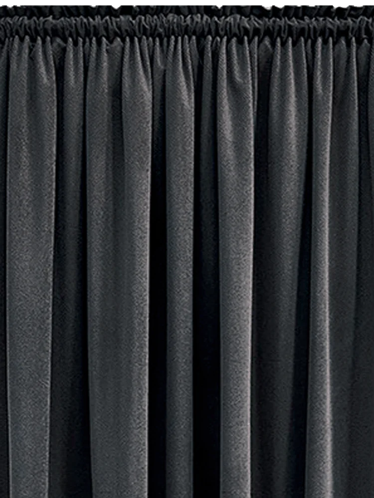 Chenille Charcoal Unlined Curtain
