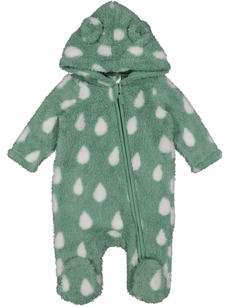 Zip Through Fluffy Babygrow