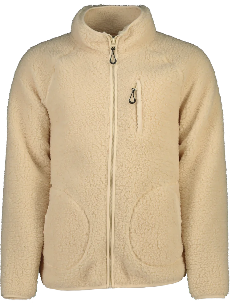 Tan Plush Zip Through Jersey