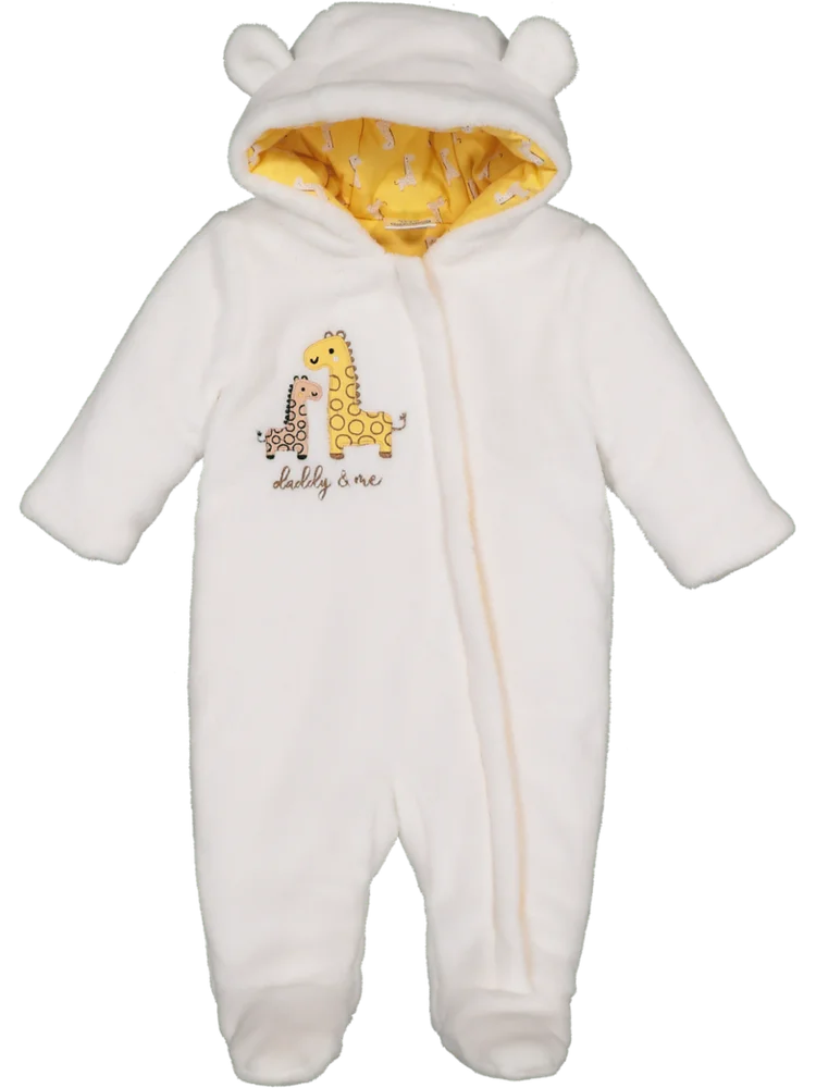 Fleece White Babygrow