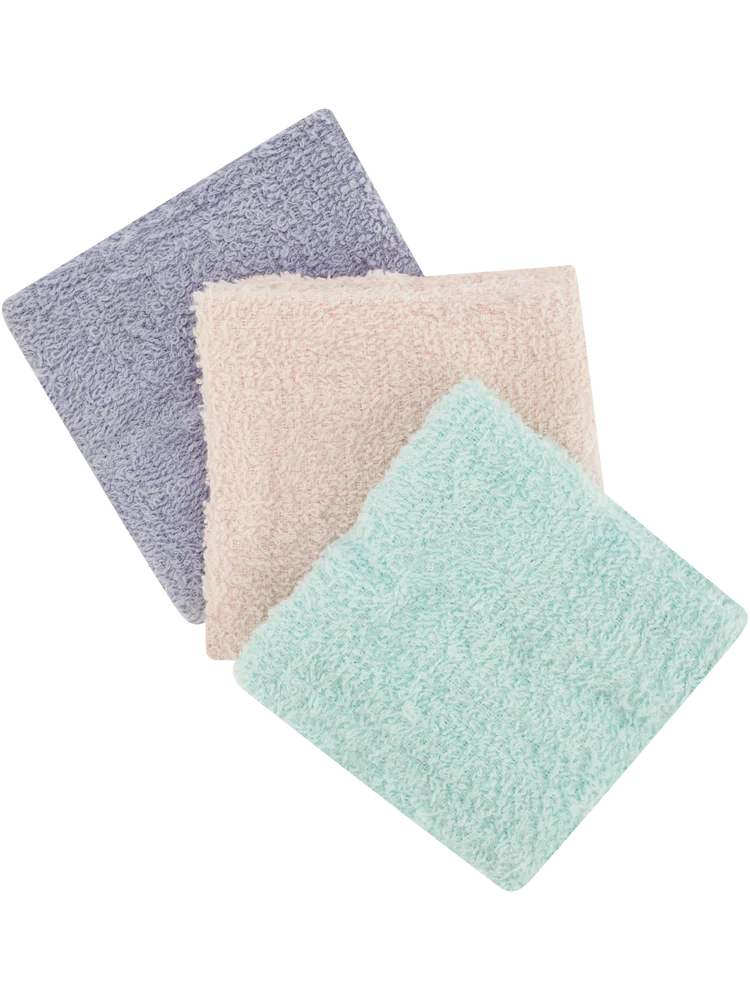 3 Pack Assorted Pastel Face Cloths