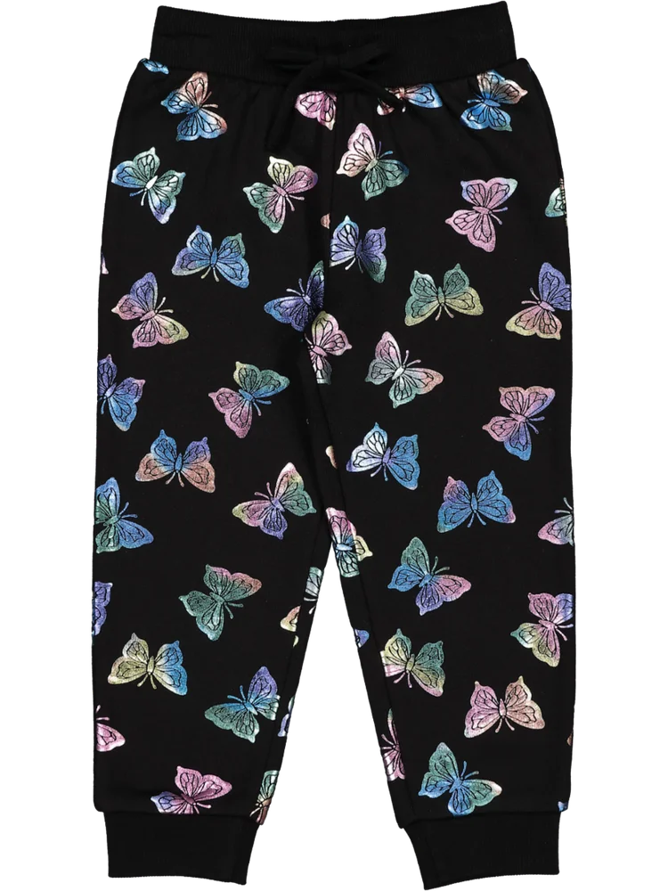 Butterfly Blurst Black Track Pants